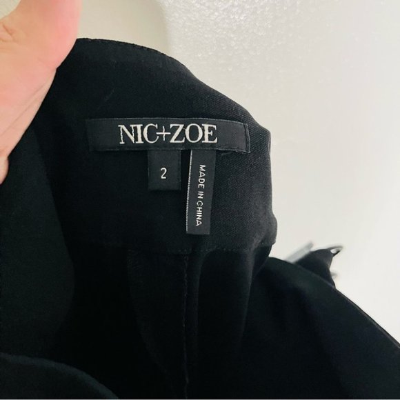 NWOT Nic+Zoe Wonderstretch Straight Pants in Black - Picture 5 of 8